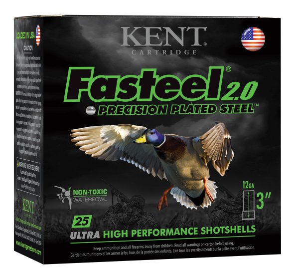 109006-7.jpg Kent Cartridge K123FS403 Fasteel 2.0 12 Gauge 3" 1 3/8 oz 3 Shot 25 Per Box/ 10 Case