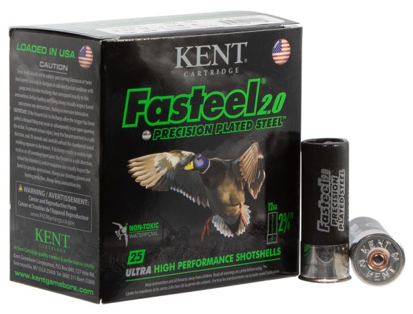 109027.jpg Kent Cartridge K122FS306 Fasteel 2.0 12 Gauge 2.75" 1 1/16 oz 6 Shot 25 Per Box/ 10 Case