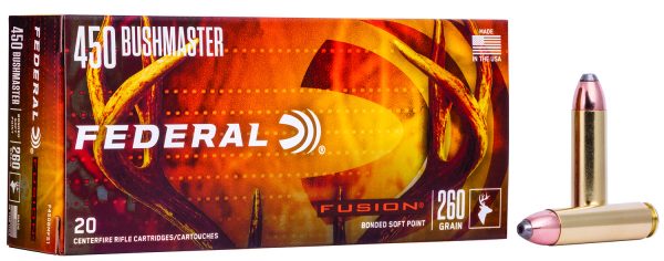110473.jpg Federal F450BMFS1 Fusion 450Bushmaster 260gr Bonded Soft Point 20 Per Box/10 Case
