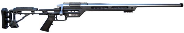 111900.jpg MasterPiece Arms 6CMPMRRHBLKPBA PMR 6mm Creedmoor 10+1 24" Stainless Steel Polished Black Aluminum Black V-Bedded BA Hybrid Chassis Stock Right Hand