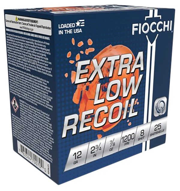 116617.jpg Fiocchi 1278OZ8 Exacta Target Low Recoil Trainer 12Gauge 2.75" 7/8oz 8Shot 25 Per Box/10 Case