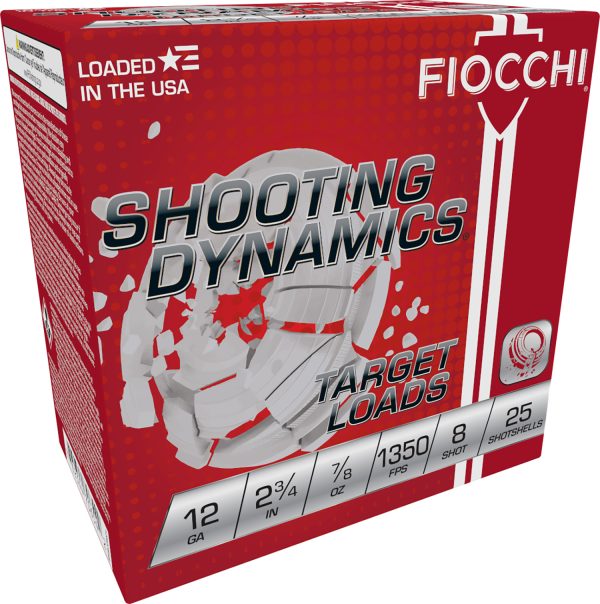 116866.jpg Fiocchi 12SD78H8 Shooting Dynamics Target 12Gauge 2.75" 7/8oz 8Shot 25 Per Box/10 Case