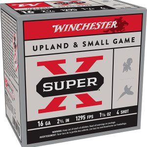 116927.jpg Winchester Ammo X16H4 Super X Heavy Game Load High Brass 16Gauge 2.75" 1 1/8oz 4Shot 25 Per Box/10 Case