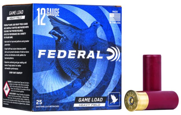 117019.jpg Federal H1234 Game-Shok Heavy Field 12Gauge 2.75" 1 1/8oz 4Shot 25 Per Box/10 Case