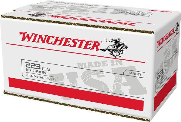 121894.jpg Winchester Ammo W223200 USA 223Rem 55gr Full Metal Jacket 200 Per Bx/4 Case *Value Pack