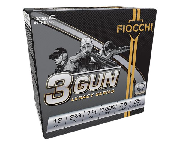 129253.jpg Fiocchi 12DH3G75 3-Gun Match Legacy Series 12Gauge 2.75" 1 1/8oz 7.5Shot 25 Per Box/10 Case