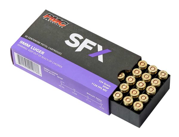 132640.jpg PMC 9SFX SFx 9mmLuger 124gr StarFire Hollow Point 50 Per Box/20 Case