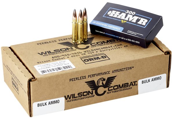 134073.jpg Wilson Combat A300HMR150BTSP HAM'R Boat Tail 300 HAM'R 150 gr Speer Boat Tail Soft Point 20 Per Box/ 10 Case