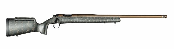 145849.jpg Christensen Arms 8010201000 Mesa Long Range 28 Nosler 3+1 26" Threaded Barrel, Burnt Bronze Cerakote, Green with Black/Tan Webbing Stock
