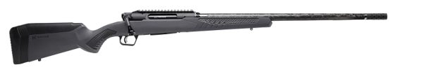 150526.jpg Savage Arms 57901 Impulse Mountain Hunter 7mm Rem 3+1 24" Carbon Fiber Threaded Barrel, Black Aluminum Receiver w/Picatinny Rail, Gray AccuStock Synthetic Stock, Ambidextrous