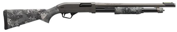153154.jpg Winchester Repeating Arms 512450395 SXP Hybrid Defender 12 Gauge 3" Chamber 5+1 (2.75") 18", Gray Barrel/Rec, TrueTimber Midnight Synthetic Furniture, Fiber Optic Front