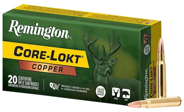 154785.jpg Remington Ammunition R27853 Core-Lokt Copper 30-06Springfield 150gr Copper Hollow Point 20 Per Box/10 Case