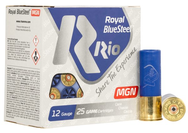 159301.jpg Rio Ammunition RBSM402 Royal BlueSteel Magnum 12Gauge 3" 1 3/8oz 2Shot 25 Per Box/10 Case