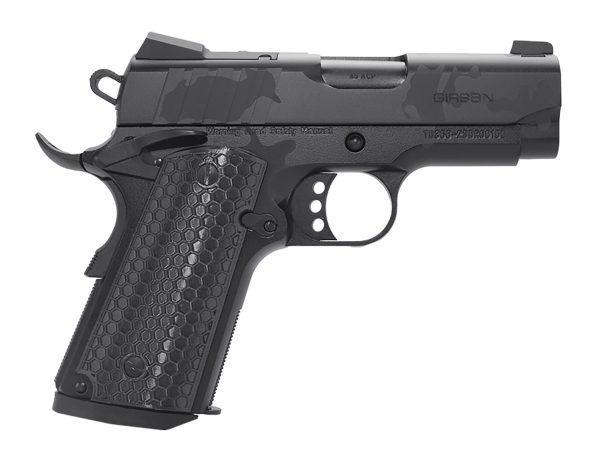 161004.jpg Girsan 391150 MC1911 SC Influencer Sub-Compact 9mm Luger 7+1 3 3.40" Black Steel Barrel, Black Camo Optic Ready/Serrated Steel Slide & Frame w/Picatinny Rail & Beavertail, Black Polymer Grip
