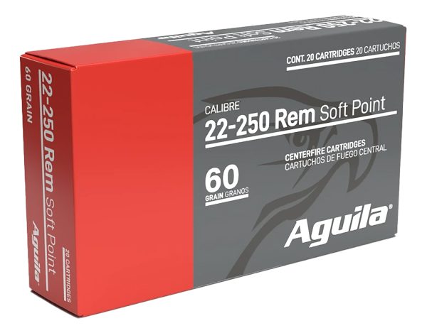 161530.jpg Aguila 8338AG 22-250Rem 60gr InterLock Boat Tail Soft Point 20 Per Box/10 Case