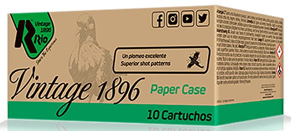 162337.jpg Rio Ammunition VP36FHV8 Vintage 1896 Paper Flyer 12Gauge 2.75" 8Shot 10 Per Box/25 Case