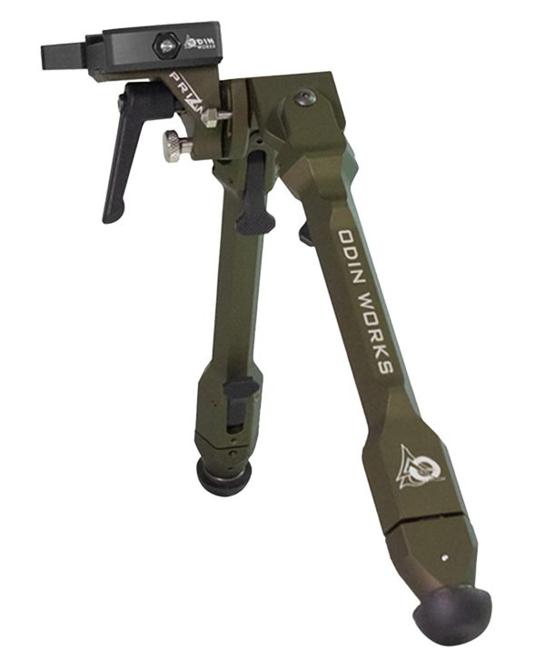 166536.jpg Odin Works BPPRIZMARCARG Precision Bipod Arca Ranger Green 4.0"-14.50" 6061 Aluminum/303 Stainless Steel