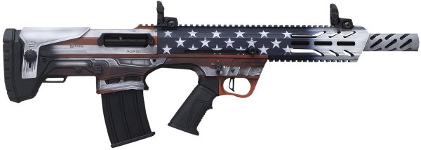 168045.jpg Citadel FRPS1218USA Pup Scout 12 Gauge Semi-Auto 3" 5+1 18.50" Steel Barrel, USA Flag Picatinny Rail Aluminum Receiver, Picatinny Handguards, Adj Cheek Riser Synthetic Stock, Black Polymer Grip