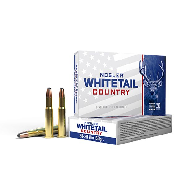 171864.jpg Nosler 40135 Whitetail Country 30-30Win 150gr Spitzer Boat Tail 20 Per Box/10 Case