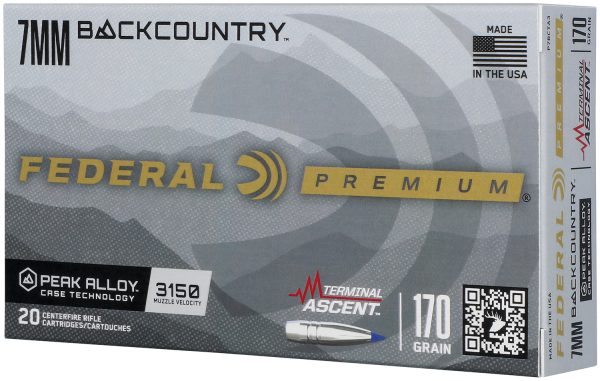 174798.jpg Federal P7BCTA32 BackCountry 7mm BC 170gr Terminal Ascent 20 Per Box/10 Case