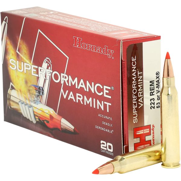 182662.jpg Hornady 8308 Superformance 223WSSM 55gr V-Max 20 Per Box/10 Case