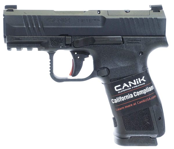 183723.jpg Canik HG7884CA-N Mete MC9L *CA Compliant 9mm Luger 10+1 3.18" Black Steel Barrel, Black Nitride Steel Serrated Slide, Black Polymer Frame w/Picatinny Rail, Interchangeable Backstrap Grip