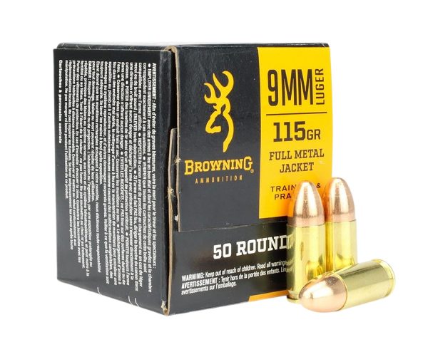 184065.jpg Browning Ammo B1918000939mm Luger 115gr Full Metal Jacket 50 Per Box/20 Case