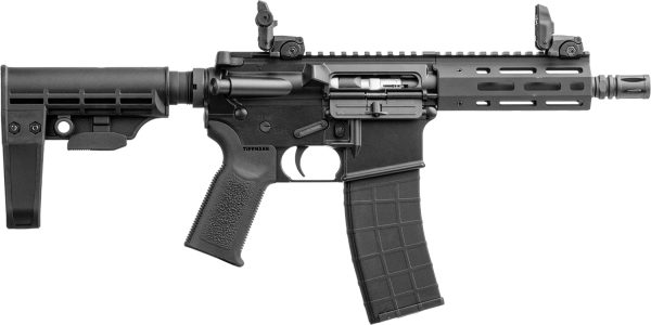 185343.jpg Tippmann Arms A101042 M4 Micro Elite 22 LR 25+1 7" Black Parkerized Threaded Barrel, Black Parkerized Receiver w/Picatinny Rail, M-LOK Handguard, Black T5 Arm Brace, Black Gen2 Grip, Right Hand