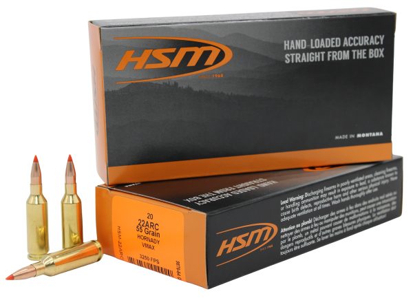 185443.jpg HSM 22ARC2N Varmint 22ARC 55gr V-Max 20 Per Box/25 Case
