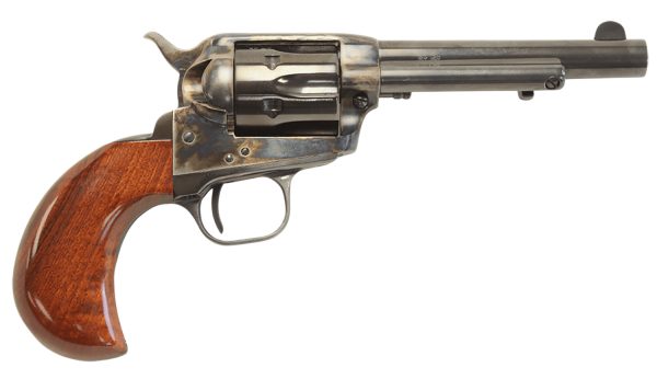187597.jpg Taylors & Company Uberti Stallion 38 Special 6 Shot 4.75" Blued Round Barrel, Blued Cylinder, Color Case Hardened Steel Frame, Walnut Birdshead Grip, Exposed Hammer