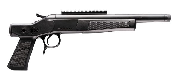 192038.jpg CVA CP802 Scout XP 300 Blackout 1rd 11.50" Matte Stainless Steel Fluted Threaded Barrel, Picatinny Rail, Graphite Black XP Pistol Grip