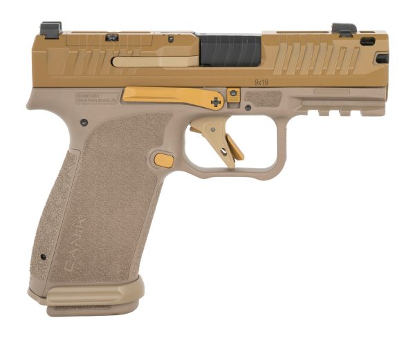 193791.jpg Canik HG8328DM-N Mete MC9 Prime 9mm Luger 17+1 3.64" Compensated Barrel, Steel Optic Ready/Serrated Slide, Polymer Frame w/Picatinny Rail, Textured Grip