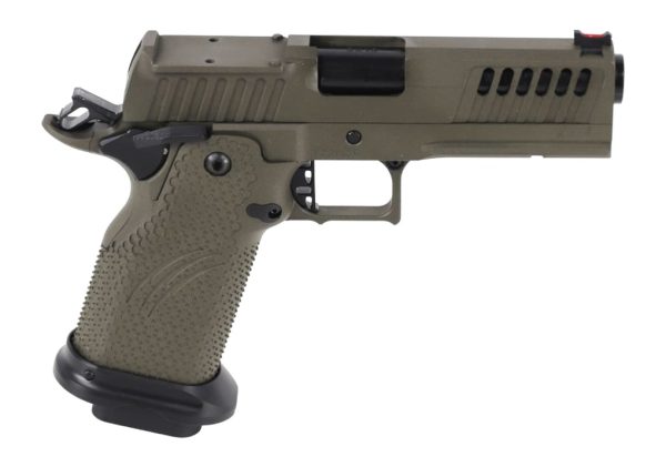 193945.jpg Fierce Firearms FGZ-9-C-GB-CS Grizz Commander 9mm Luger 10+1 4.25" Black Bull Barrel, Optic Ready/Serrated Slide, OD Green Cerakote w/Black Controls Steel Frame w/Accessory Rail, RMR Footprint