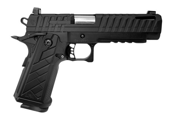 194403.jpg Live Free Armory HG8640-N Apollo 11 V2 Full Size Frame 9mm Luger 18+1 4.90" Stainless Barrel, Black Cerakote Steel Optic Cut/Serrated Slide, Black Cerakote Steel Frame w/Beavertail & Picatinny Rail, B