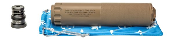 195661.jpg Griffin Armament GAREC5FDEAM-W 5 RECCE 5.56mm 1.50" Flat Dark Earth Stainless Steel 1/2"x28