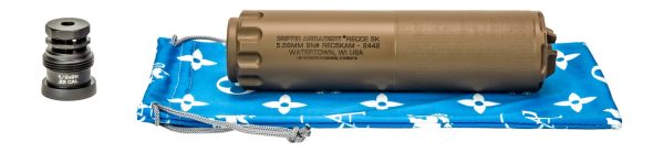 195663.jpg Griffin Armament GAREC5KFDEAM-W 5K RECCE 5.56mm 1.50" Flat Dark Earth Stainless Steel 1/2"x28