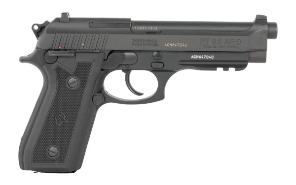 199770.jpg Taurus 1-920151-6MAG 92 Full Size 9mm Luger 18+1 5" Matte Matte Stainless Steel Barrel, Alloy Steel Serrated Slide, Black Anodized Aluminum Frame w/Beavertail & Picatinny Rail, Black Hogue G10 Grip,
