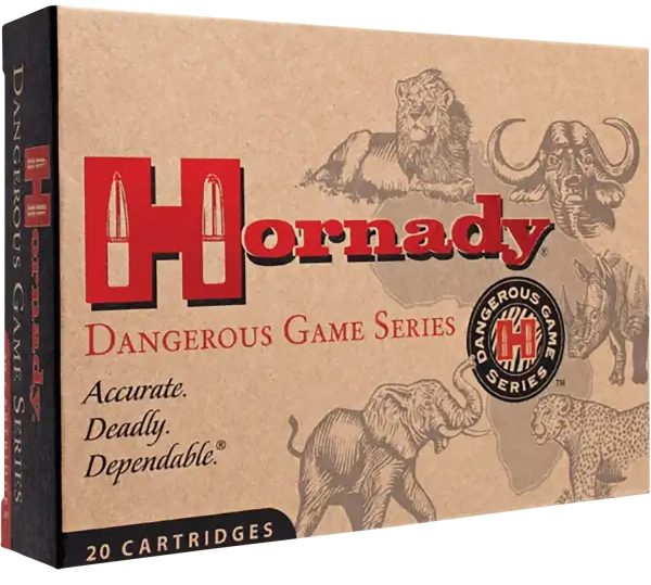 52465.jpg Hornady 82322 Dangerous Game 375H&HMag 300gr Dangerous Game Solid 20 Per Box/6 Case