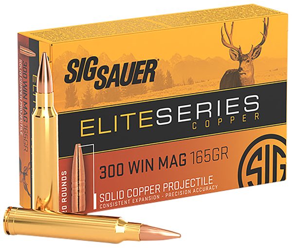 54340.jpg Sig Sauer E3WMH120 Elite Copper Hunting 300WinMag 165gr Copper Solid 20 Per Box/10 Case