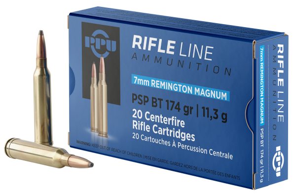 Exclusive Mockups for Branding and Packaging Design PPU PP7RM2 Standard Rifle 7mmRemMag 174gr Pointed Soft Point Boat Tail 20 Per Box/10 Case
