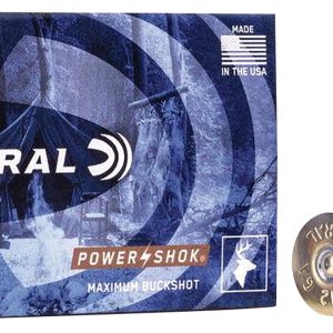 65657.jpg Federal F127000 Power-Shok Magnum 12Gauge 2.75" 8Pellets 000BuckShot 5 Per Box/50 Case