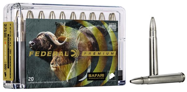 67115.jpg Federal P375T1 Premium Safari Cape-Shok 375H&HMag 300gr Trophy Bonded Bear Claw 20 Per Box/10 Case