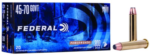 67304.jpg Federal 4570AS Power-Shok 45-70Gov 300gr Jacketed Soft Point 20 Per Box/10 Case