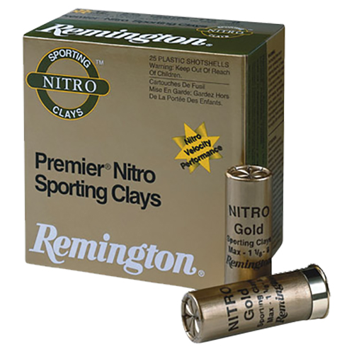 67974-1.jpg Remington Ammunition 28879 Premier Nitro Sporting Clay 410 Gauge 2.50" 1/2 oz 8 Shot 25 Per Box/ 10 Cs