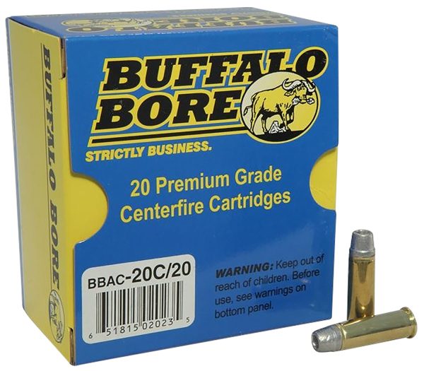 82105.jpg Buffalo Bore Ammunition 20C20 Standard Pressure Strictly Business 38Special 158gr Lead Semi Wad Cutter Hollow Point 20 Per Box/12 Case