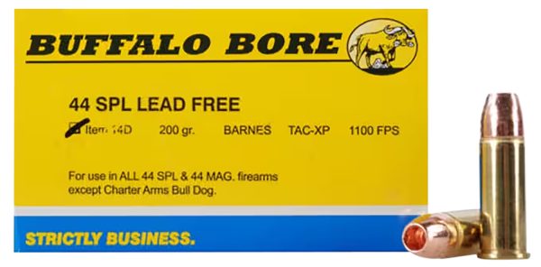 82119.jpg Buffalo Bore Ammunition 14D20 Buffalo-Barnes Strictly Business 44S&W Spl 200gr Barnes TAC-XP Lead Free 20 Per Box/12 Case