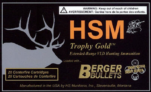 82387-9.jpg HSM 338WM300OTM Trophy Gold Extended Range 338 Win Mag 300 gr Berger Hybrid Tactical Open Tip Match 20 Per Box/ 20 Case