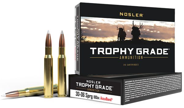 88231.jpg Nosler 46134 Trophy Grade 30-06Springfield 180gr Nosler AccuBond 20 Per Box/10 Case