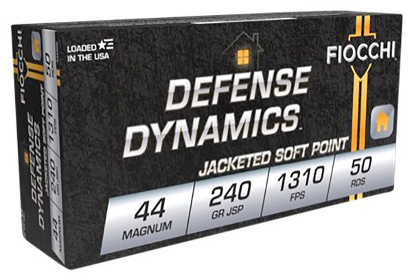 98273.jpg Fiocchi 44A500 Defense Dynamics 44RemMag 240gr Jacketed Soft Point 50 Per Box/10 Case