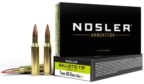 98594.jpg Nosler 40060 Ballistic Tip 7mm-08Rem 120gr Spitzer Ballistic Tip 20 Per Box/10 Case